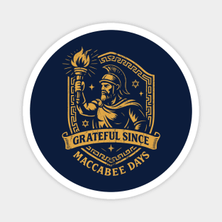 Grateful Since Maccabee Days – Maccabee Warrior Emblem Magnet